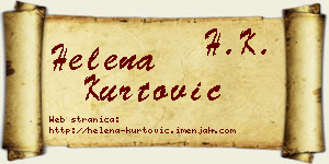 Helena Kurtović vizit kartica